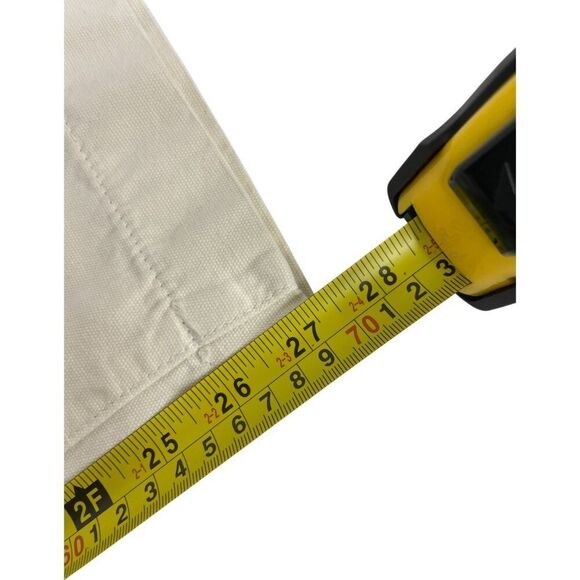 Zara Mens Pants XL Cream Ecru Relaxed Fit Pleated Cotton 8527/409 NWT - Picture 10 of 11